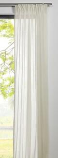 Ecrü sable kész függöny 260x170cm ráncolós bújtatós Dorian