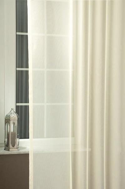 Egyszínű voila kész függöny ecrü 3. árnyalat 130x100cm