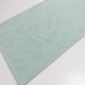 Asztali futó leveles mintával vizzöld 35x130cm