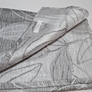 Dekor sötétítő függöny leveles mintával szürke 160x140cm