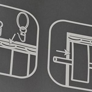 Dekor sötétítő függöny leveles mintával szürke 160x140cm