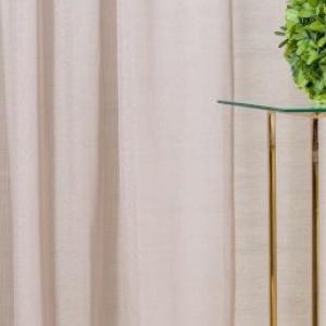Dreher sable kész függöny Yvonne caffe latte 130x80cm bújtatós