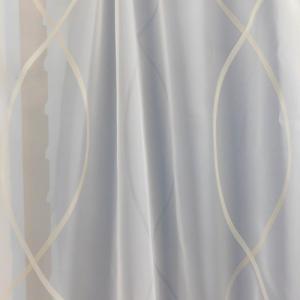 Ecrü sable kész függöny drapp átlós mintával párban bújtatós -100x100cm