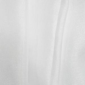Egyszínű fehér sable vitrage függöny  Selena 100x100cm