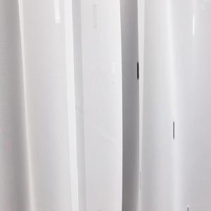 Fehér batiszt kész függöny V88 fekete ezüst apró mintás 120x140cm