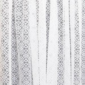 Fehér jaquard kész függöny AG-68 geometrikus mintás 147x130cm