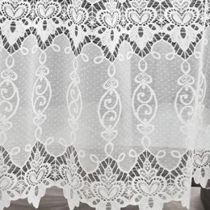 Fehér jaquard kész függöny AG2001 195x380cm