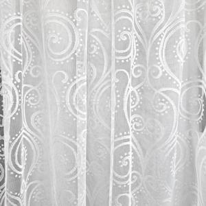 Fehér jaquard kész függöny Twist 180x330cm