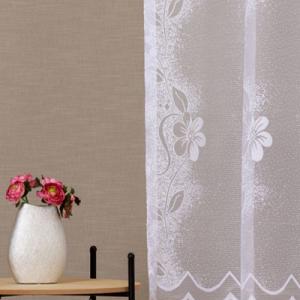 Fehér jaquard kész függöny Zala 150x300cm