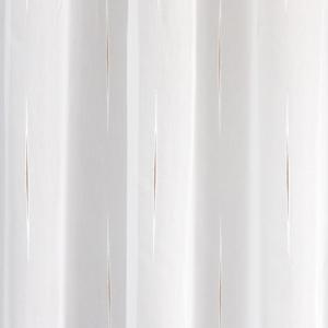 Fehér sable kész függöny Anita egyszerű vonal mintával 160x290cm