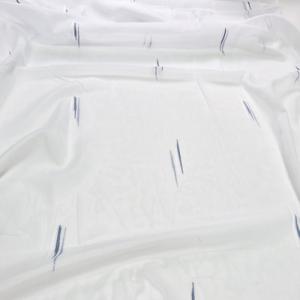 Fehér sable kész függöny Anka 1107- kék fehér minta- 180x290cm
