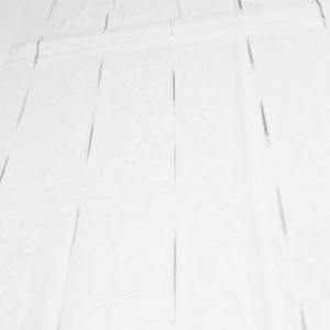 Fehér sable kész függöny Anka szürke-ezüst minta 70x70cm bújtatós