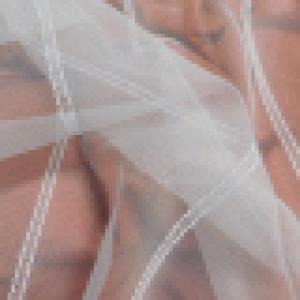 Fehér sable kész függöny Lorena 01 csíkos 190x150cm