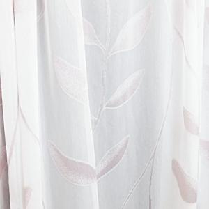 Fehér sable kész függöny mályva leveles minta 160x120cm