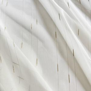 Fehér sable kész függöny noppos beszövésekkel 175x200cm arany