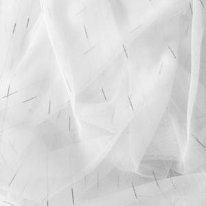 Fehér sable kész függöny noppos beszövésekkel 175x200cm ezüst szürke