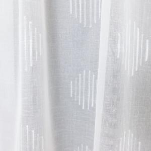 Fehér sable kész függöny VV88 ezüst fehér mintával 50x120cm