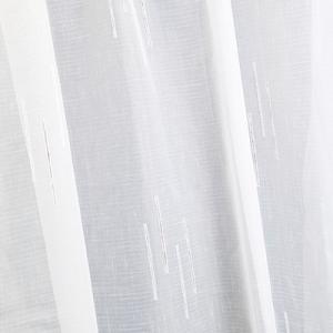 Fehér sable kész függöny VV88 mályva drapp beszövéssel 120x130cm