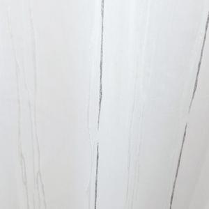 Fehér vékony csíkos sable kész függöny 180x310cm- vízkék szürke ecrü minta