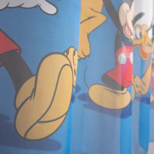 Fehér voila fényáteresztő gyerek kész függöny MICKEY/C03/ 160x330cm
