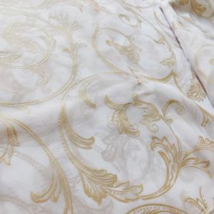 Fehér voila kész függöny 3D mintával barokk 120x140cm