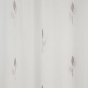 Fehér voila kész függöny Bonita 04 szürke 80x80cm bújtatós