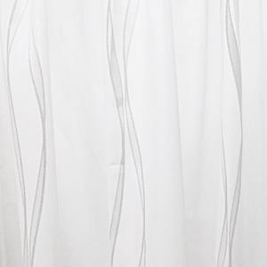 Fehér voila kész függöny ezüst Hullám2. mintával 102x145cm
