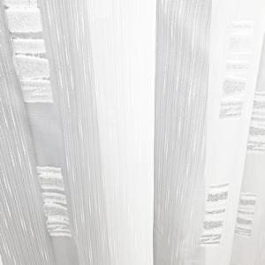 Fehér voila kész függöny fehér nyírt mintával Krono 180x300cm
