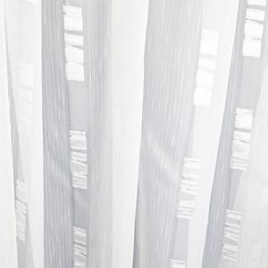 Fehér voila kész függöny fehér nyírt mintával Krono 180x300cm
