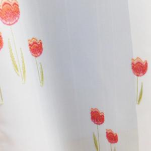 Fehér voila kész függöny Tulipános 150x180cm