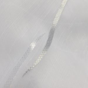 Fehér voila-sable kész függöny fehér ezüst nyírt mintával Krisztina 150x230cm