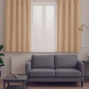 Kész sötétítő dekor függöny Panni caffe latte 145x130cm párban