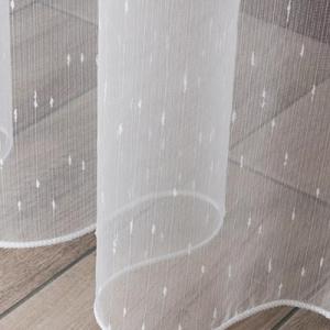 Noppos fehér sable kész függöny F. 180x250cm