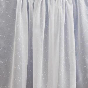 Noppos fehér sable vitrage függöny 50x100cm