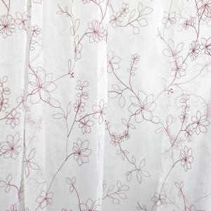 Organza kész függöny bordó hímzéssel 260x150cm