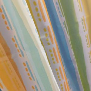 Színes csíkos mintás voila kész függöny 180x260cm