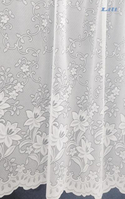 Fehér jaquard függöny Lili fehér 200x240cm