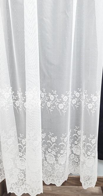 Fehér jaquard kész függöny Arbona 180x280cm