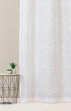 Fehér jaquard kész függöny Ozora 90x90cm