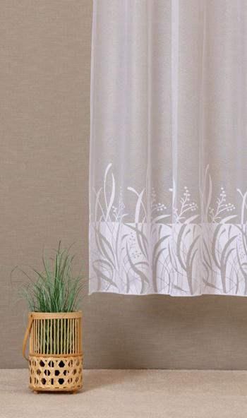Fehér jaquard kész függöny Salgó 160x150cm