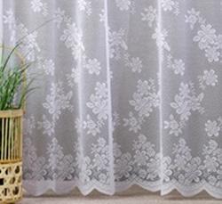Fehér jaquard kész függöny TK1001 90x100cm bújtatós
