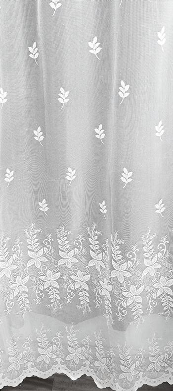 Fehér jaquard kész függöny Twiny 245x490cm