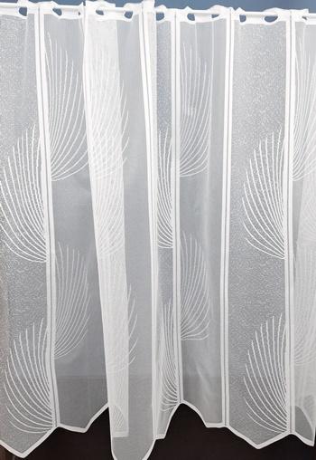 Fehér jaquard vitrage függöny AG-141 60x70cm