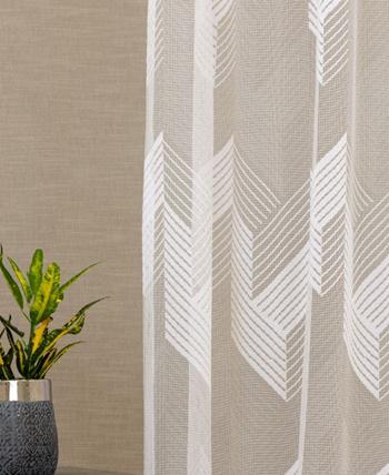 Fehér jaquard vitrage függöny TK4001 70x100cm