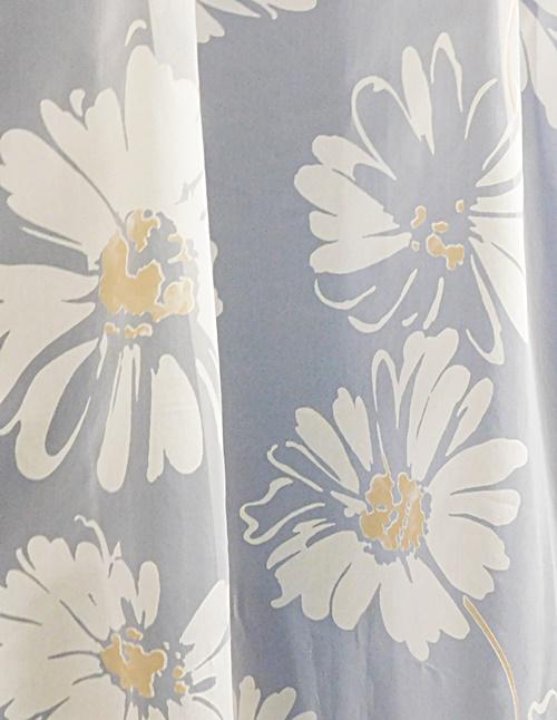 Fehér organza kész függöny mart mintával Margaréta 120x180cm