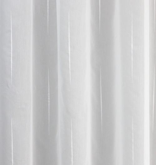 Fehér sable kész függöny Anita egyszerű vonal mintával 160x230cm