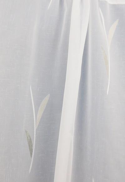 Fehér sable kész függöny nád mintával 120x120cm