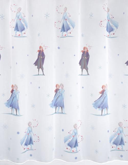 Fehér voila fényáteresztő gyerek kész függöny FROZEN/C04/ 180x250cm