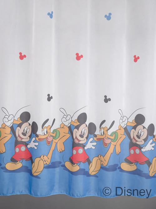 Fehér voila fényáteresztő gyerek kész függöny MICKEY/C03/ 150x120cm