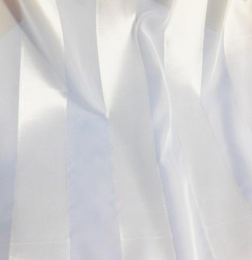 Fehér voila kész függöny fehér szatén csíkos 170x300cm